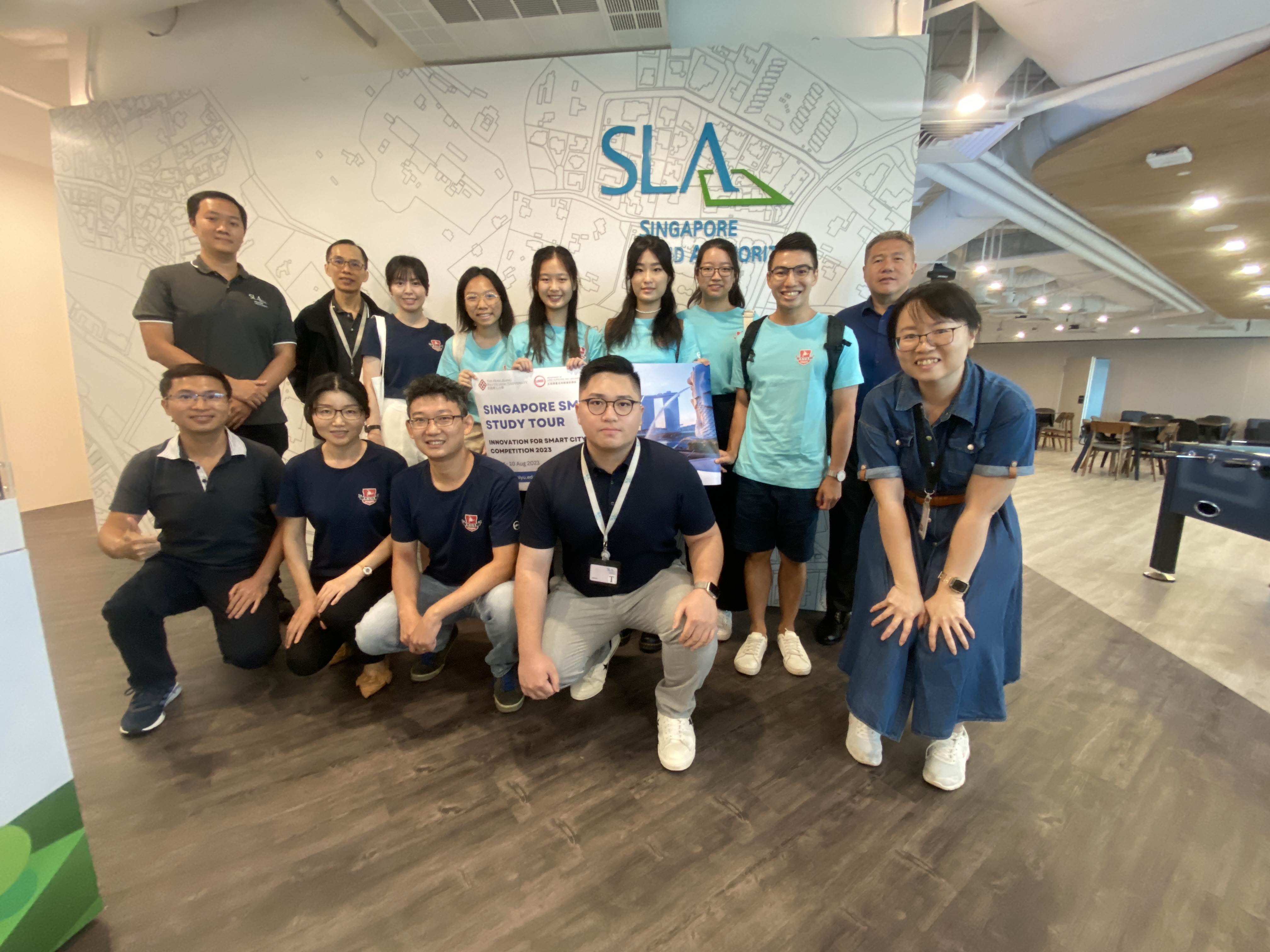 Group photo at the Visit to the Singapore Land Authority