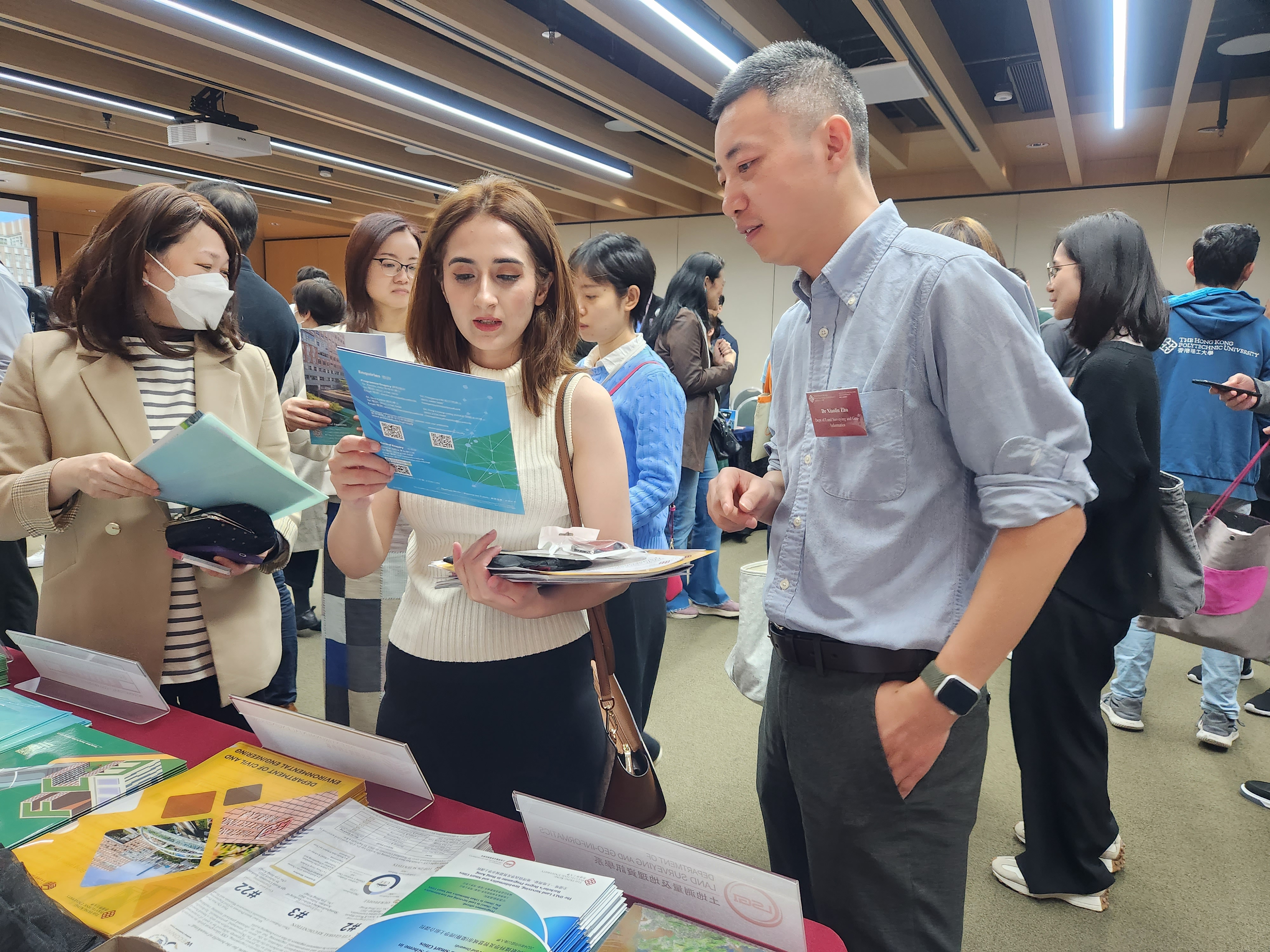 Dr. Xiaolin Zhu introduced LSGI's booth