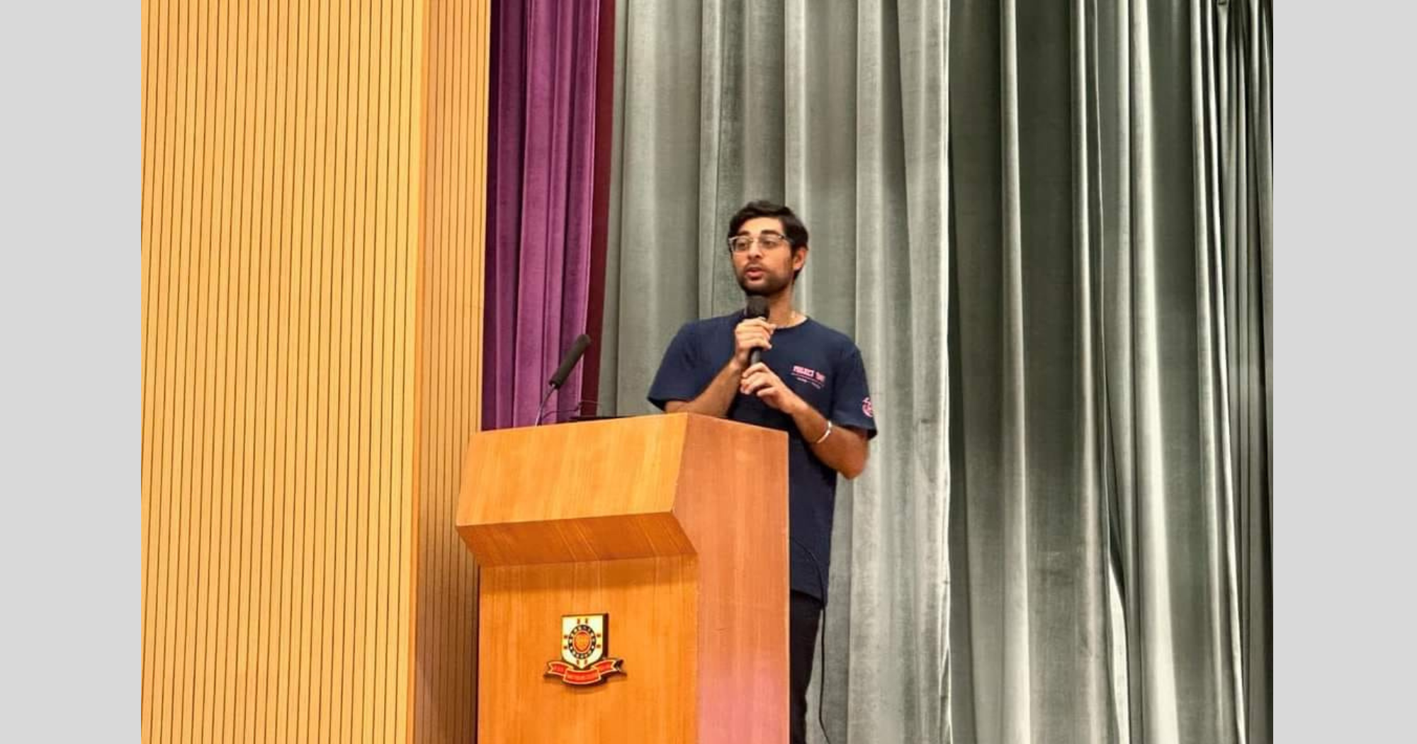 Mr. Sahib Singh SANDHU, representing the Department of Land Surveying and Geo-Informatics (LSGI) at PolyU, delivered a seminar for the secondary school.