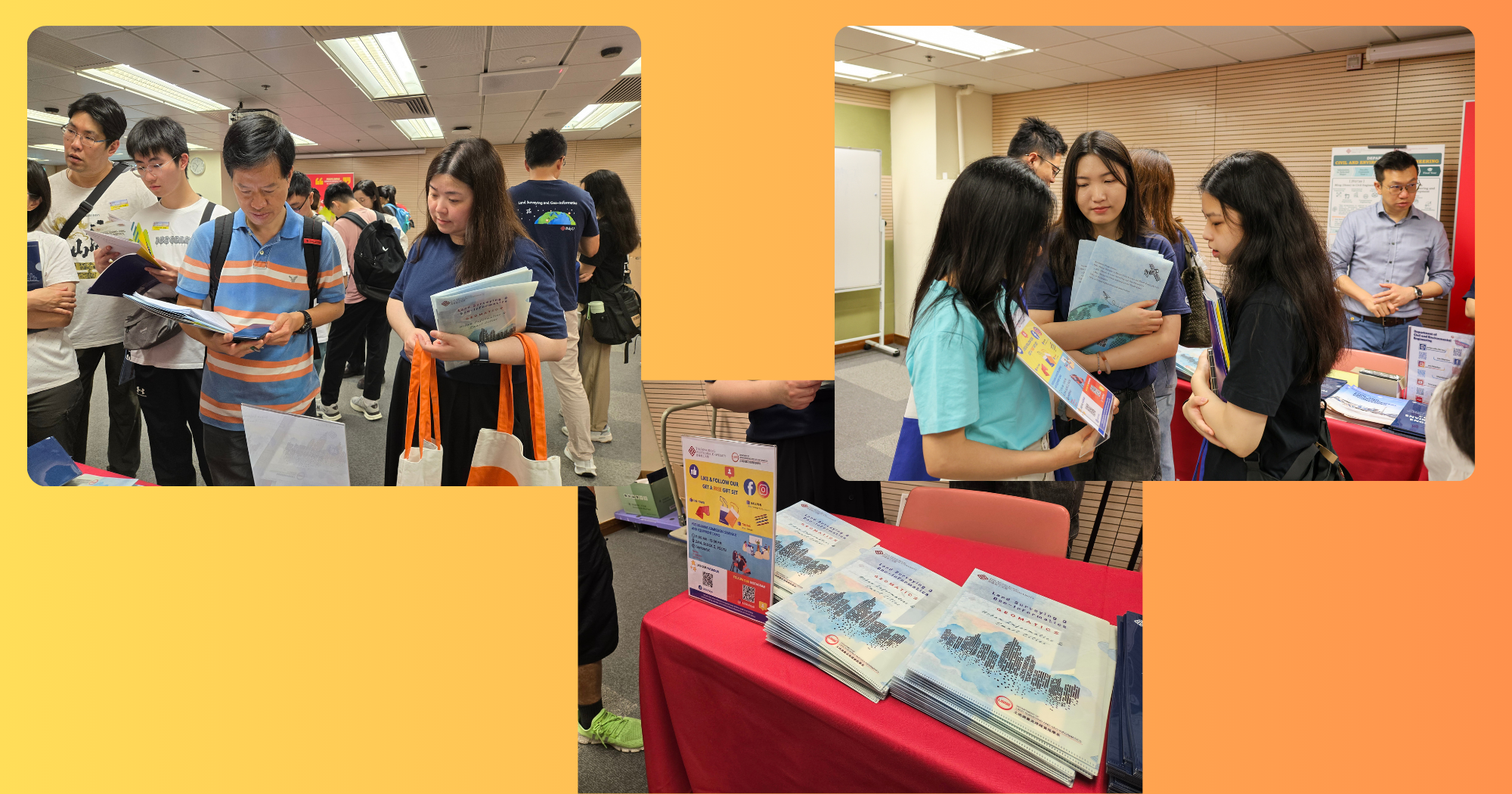 LSGI academic programme staff were eager to answer questions from recent HKDSE student and their parents about JUPAS subject selection strategies at the consultation counter.