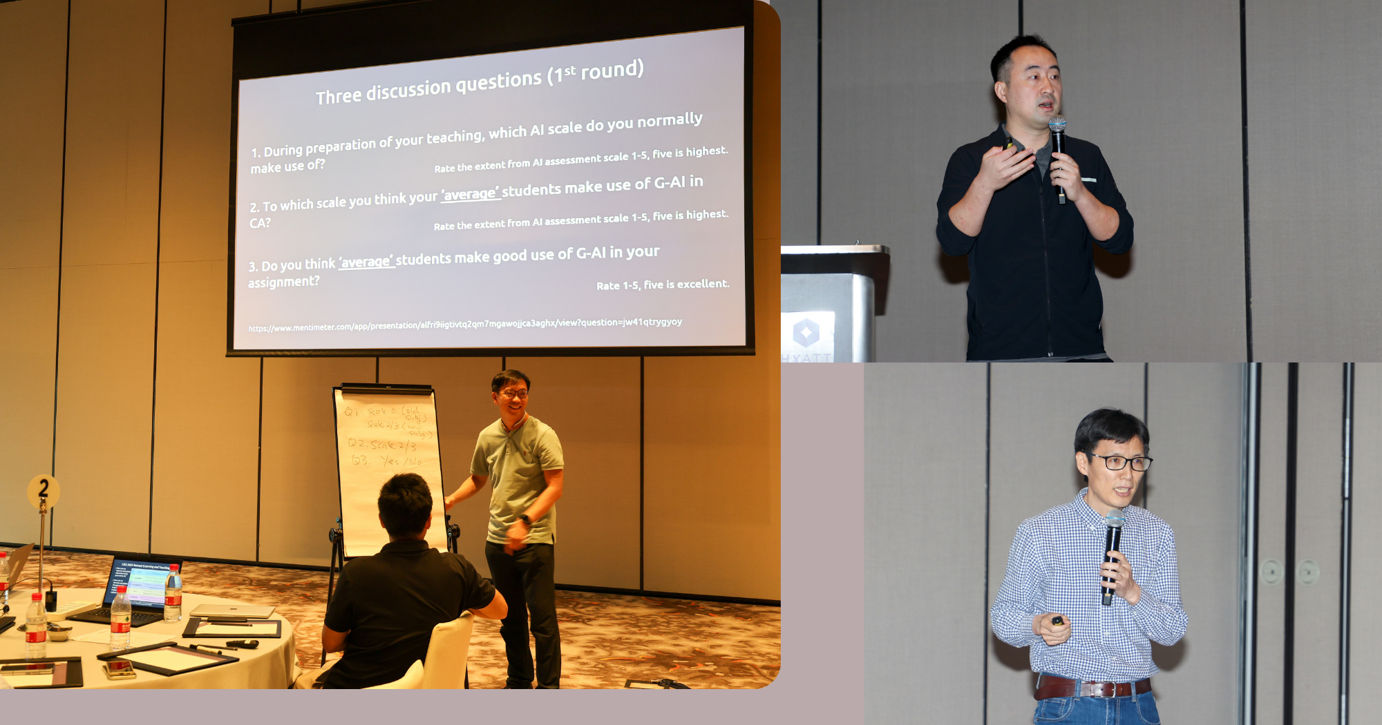 Prof. Wallace Lai and Prof. Xintao Liu discussed on latest initiatives on Teaching and Learning, and Prof. Yang Xu led the discussion on departmental "Partnership and Strategic Development".