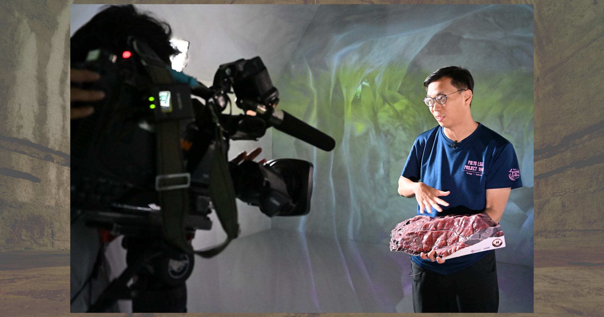 Prof. Lai was interviewed by ViuTV to share his work on discovering WWII relics.