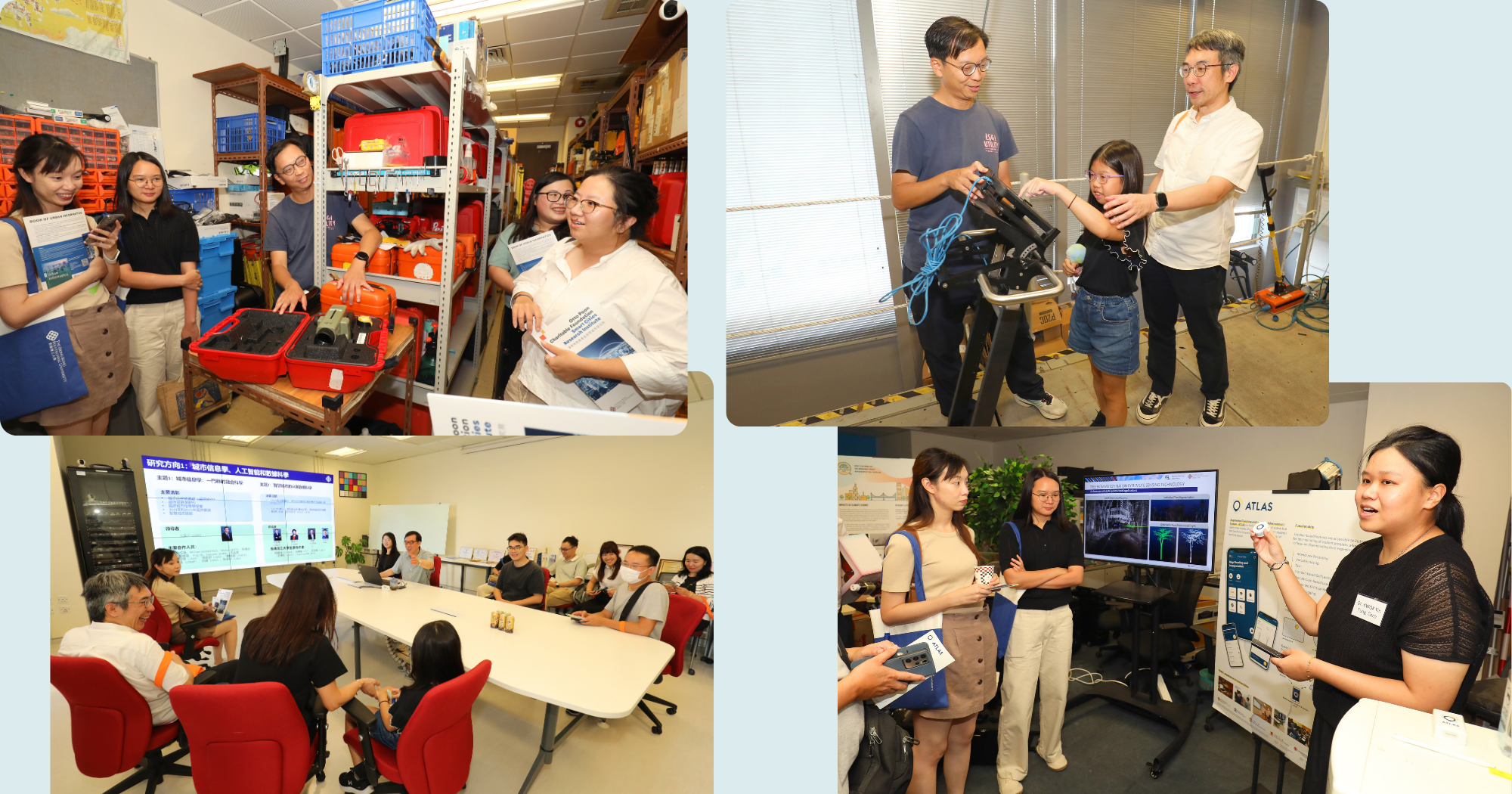 Alumni participated in lab tours to discover the newest equipment and gain insights into ongoing research advancements.