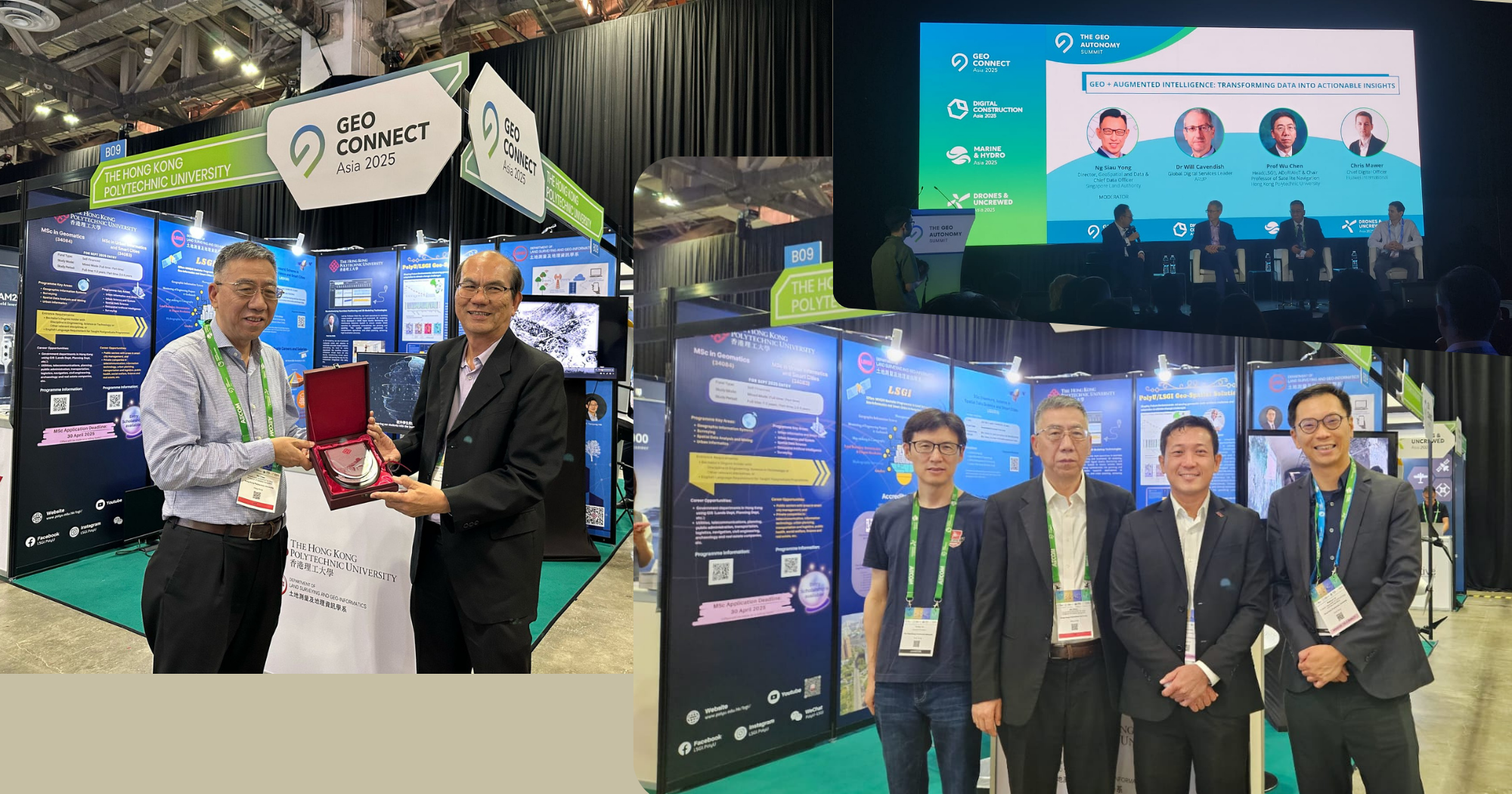 Photo with representative from Singapore Institute of Surveyors and Valuers (SISV), and HSC Pipeline Engineering Director - Mr. Shane Shi