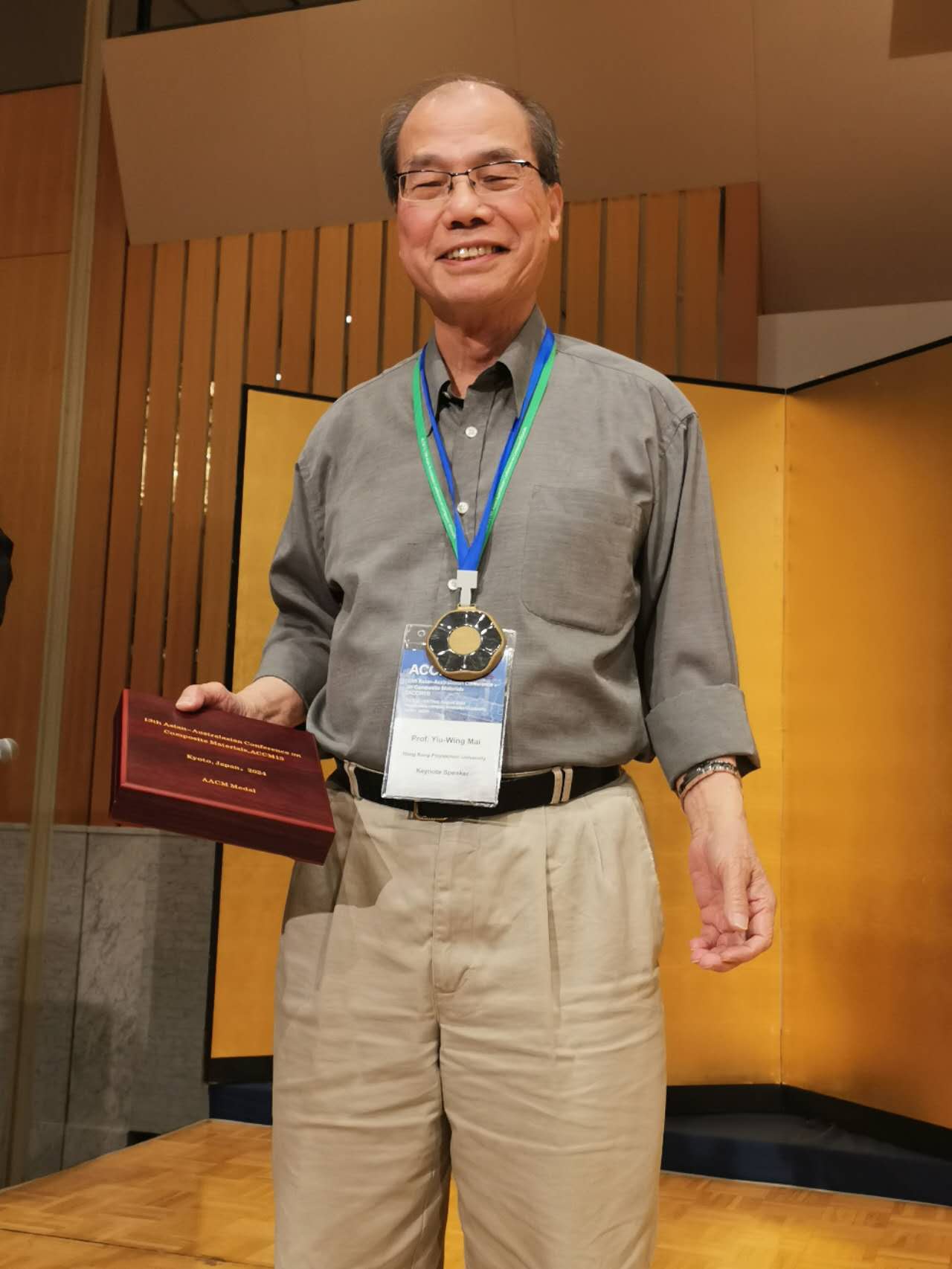 Prof. MAI Yiu Wing honoured with AACM Medal by the Asian-Australasian ...