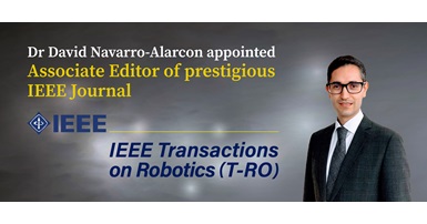 David Navarro-Alarcon appointed Associate Editor of IEEE