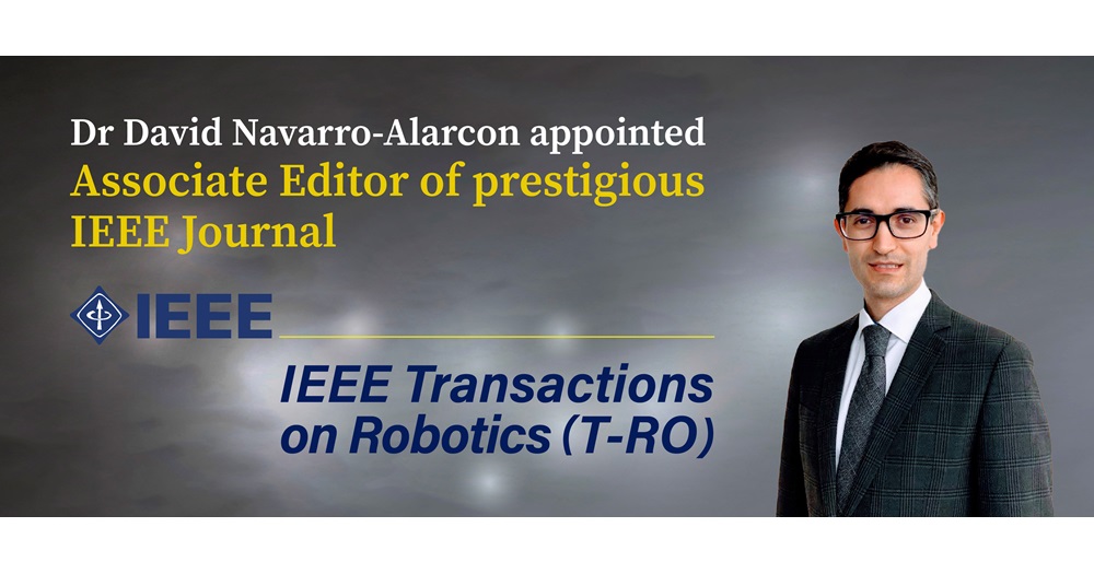 David Navarro-Alarcon appointed Associate Editor of IEEE