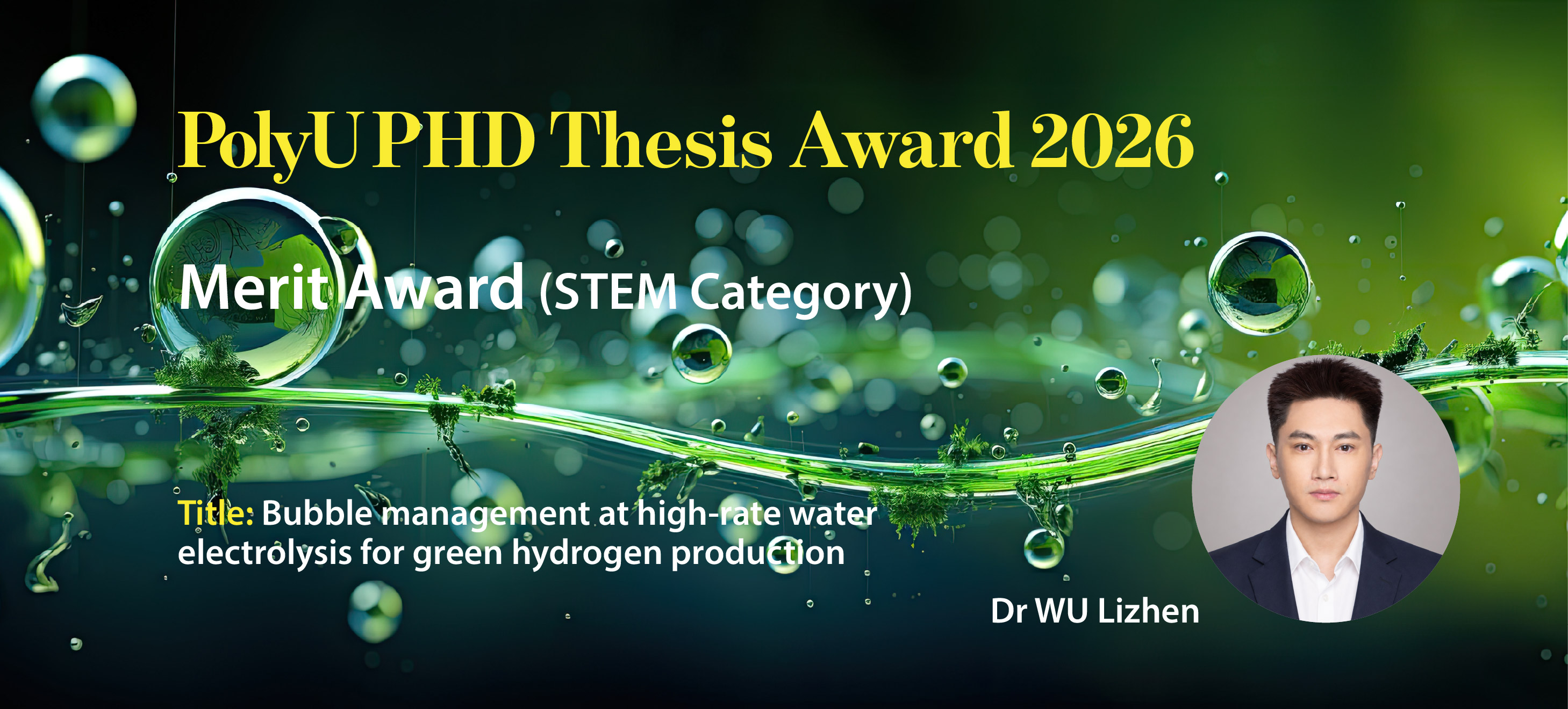 ME PhD Graduate Achieved the PolyU PhD Thesis Award 2026 for Merit
