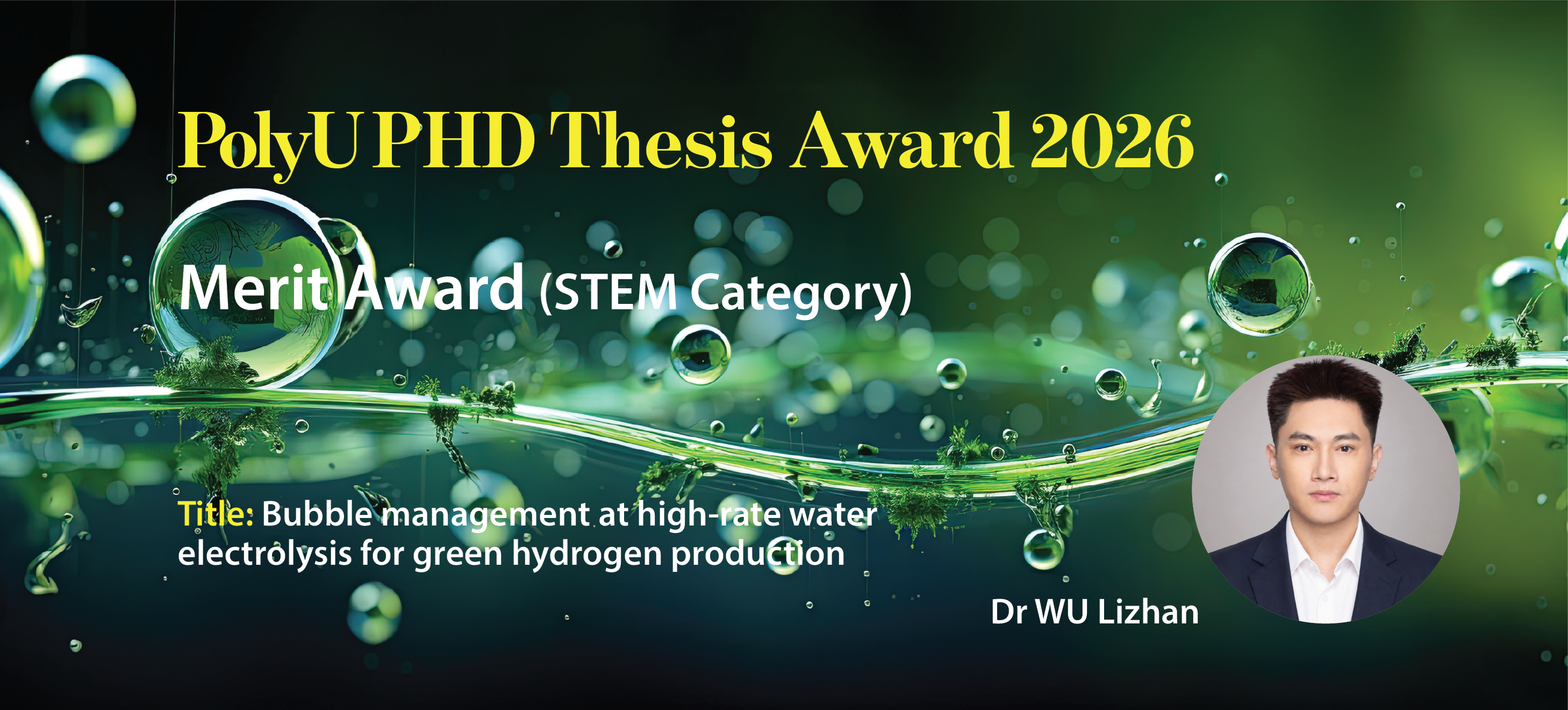 ME PhD Graduate Achieved the PolyU PhD Thesis Award 2026 for Merit