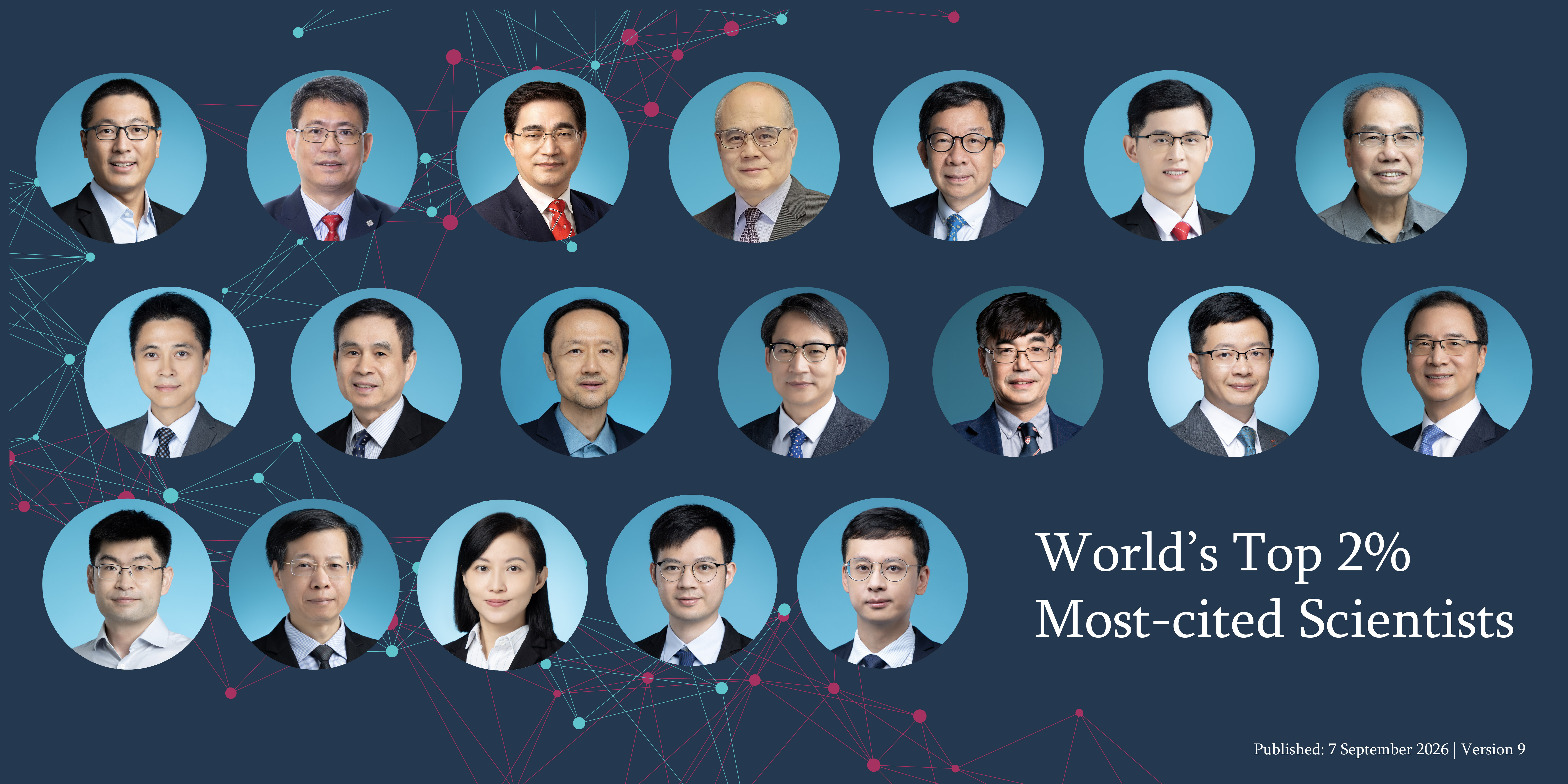 ME Scholars Ranked Among World's Top 2% Most-cited Scientists