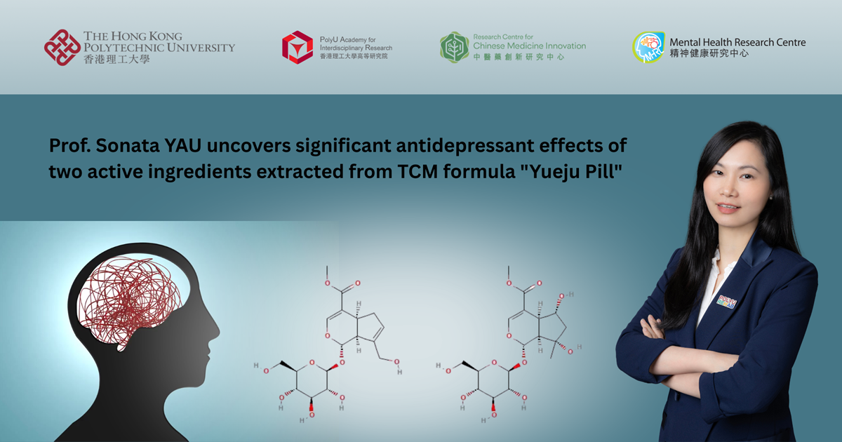 Prof. Sonata YAU uncovers significant antidepressant effects of two ...