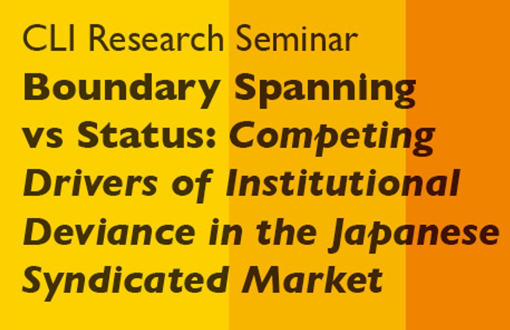 20121112_CLI Seminar