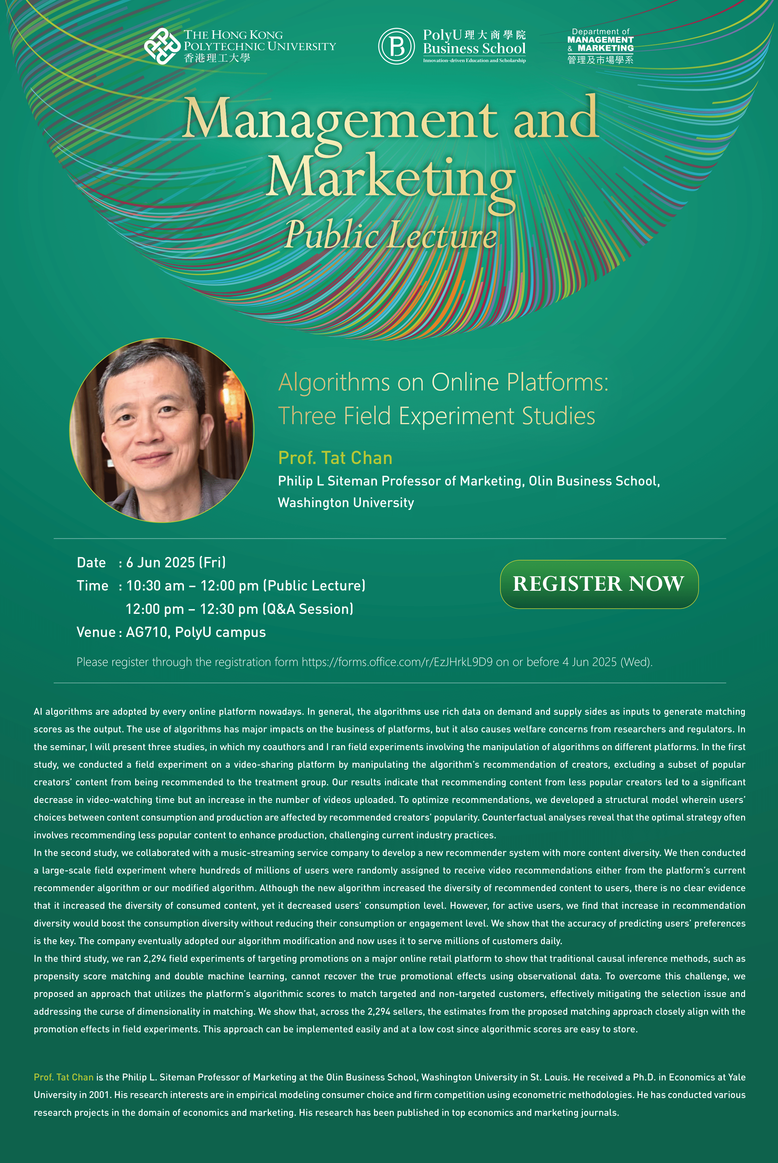 Public LectureFlyerProf Tat Chan6Jun251
