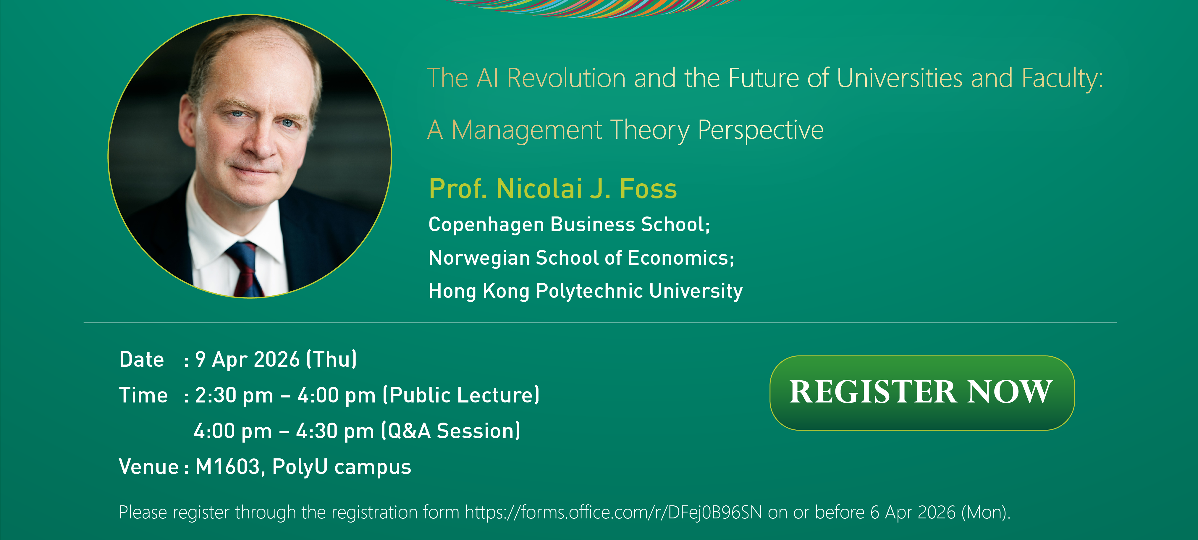 Header Public LectureFlyerProf Nicolai J Foss9Apr26