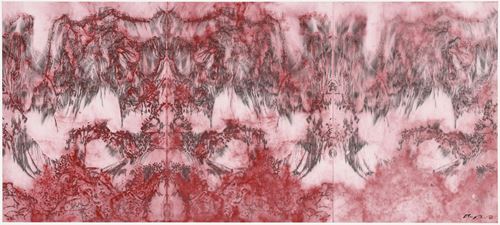 Hung FaiThe Six Principles of Chinese Painting Transmission XXIV with Hung Hoi 80x1795cm Ink and co