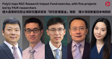 PolyU tops RGC Research Impact Fund exercise with five projects led by PAIR researchers2000 x 1050