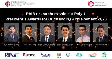 PAIR researchers shine at PolyU Presidents Awards for Outstanding Achievement 2023 2000 x 1050EN 1