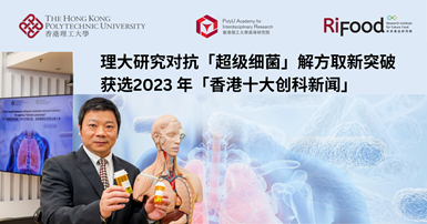 PolyU ground-breaking research on novel treatment against superbug listed2023 Top Ten_SC