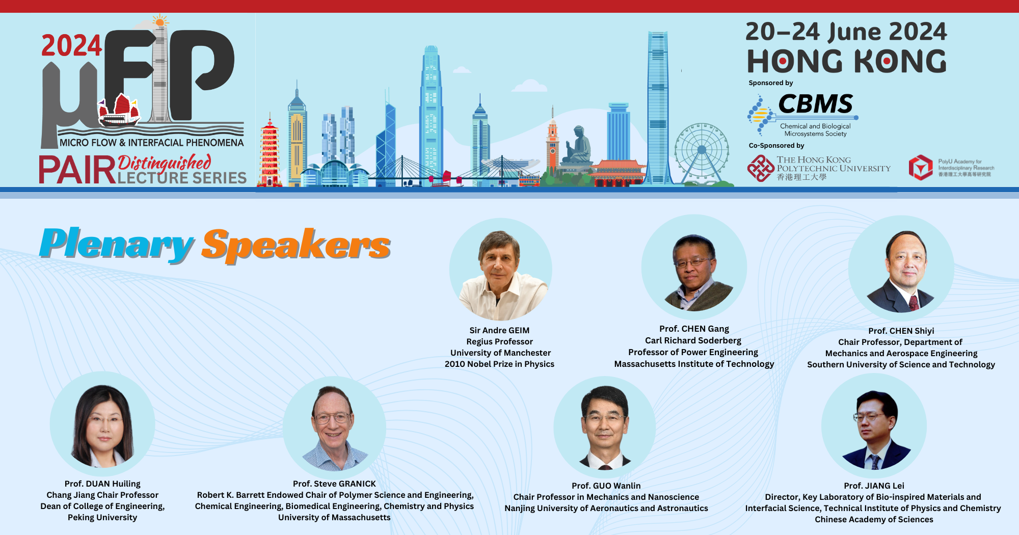 20240614 FIP Conference_Micro Flow and Interfacial Phenomena_Keynote Speakers_EN