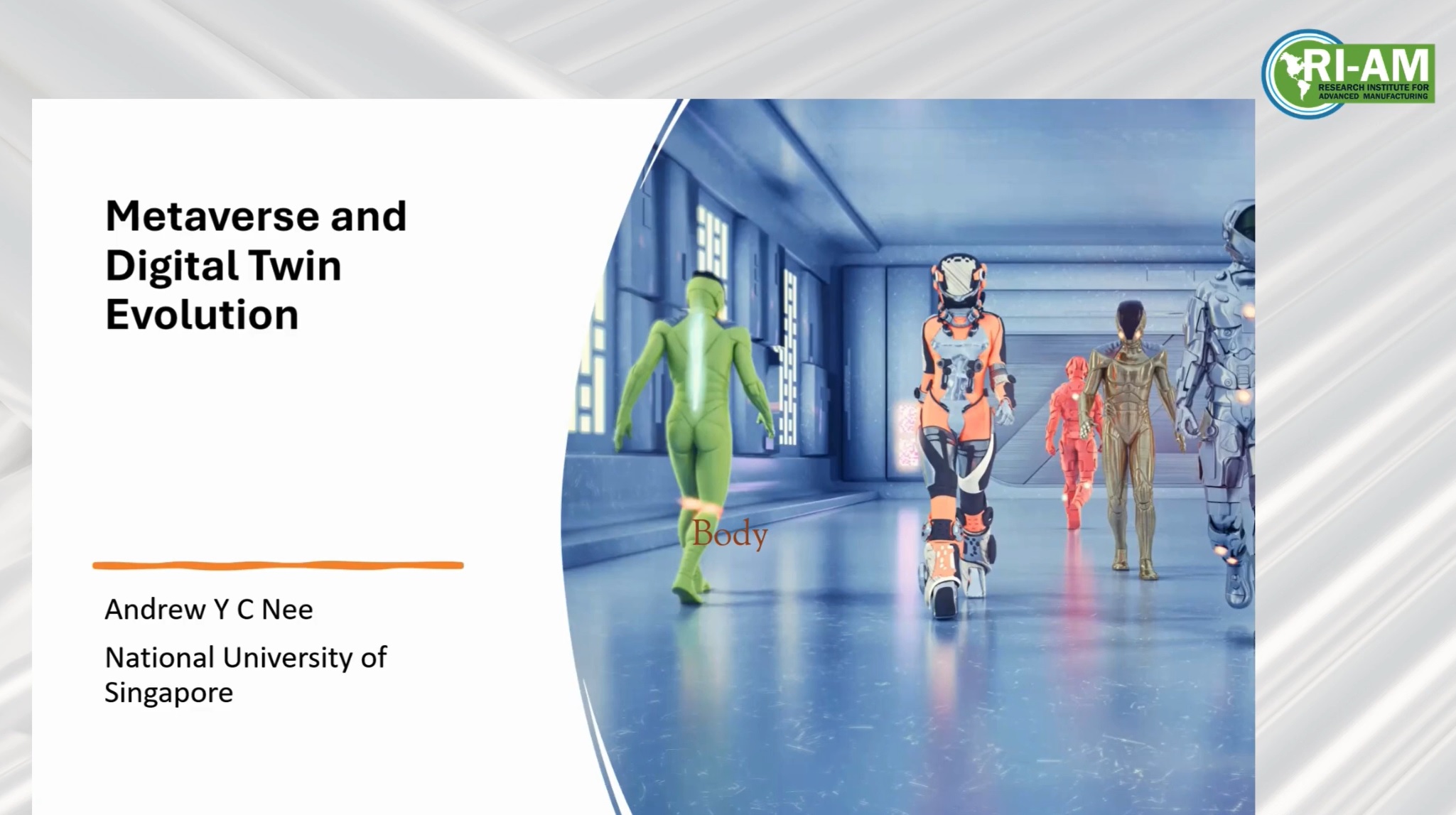 20241220 RIAM Seminar on Metaverse and Digital Twin Evolution