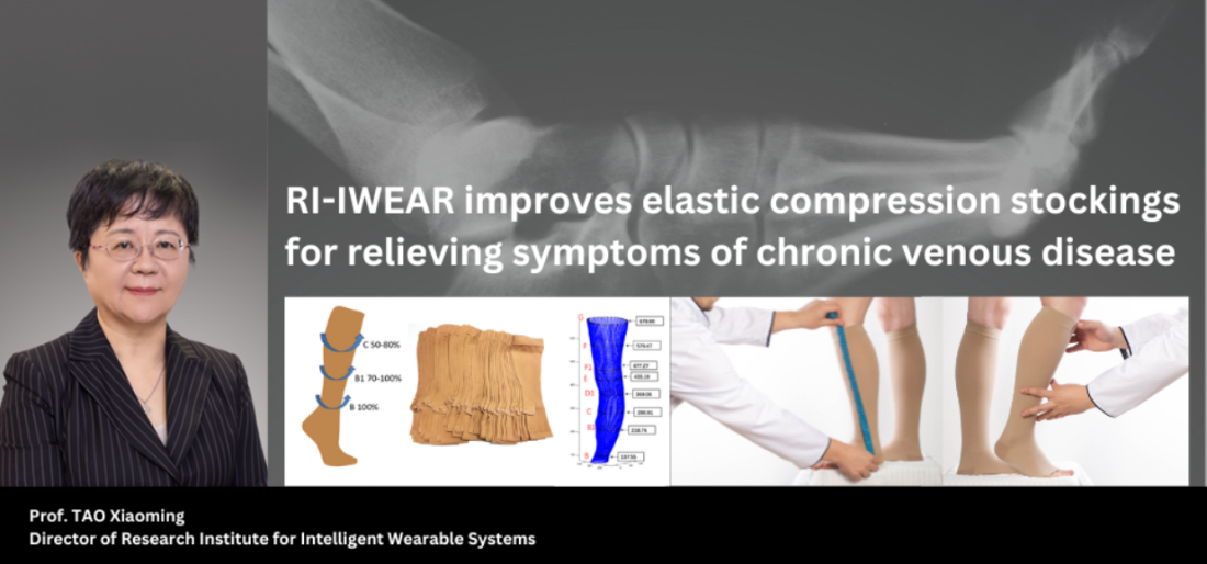 RA05RIIWEAR improves elastic compression stockings for relieving symptoms of chronic venous disease