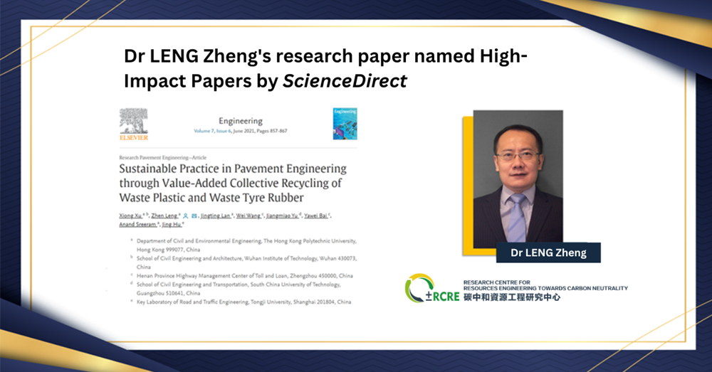 PP04_Dr LENG Zhen research paper named High-Impact Papers by ScienceDirect