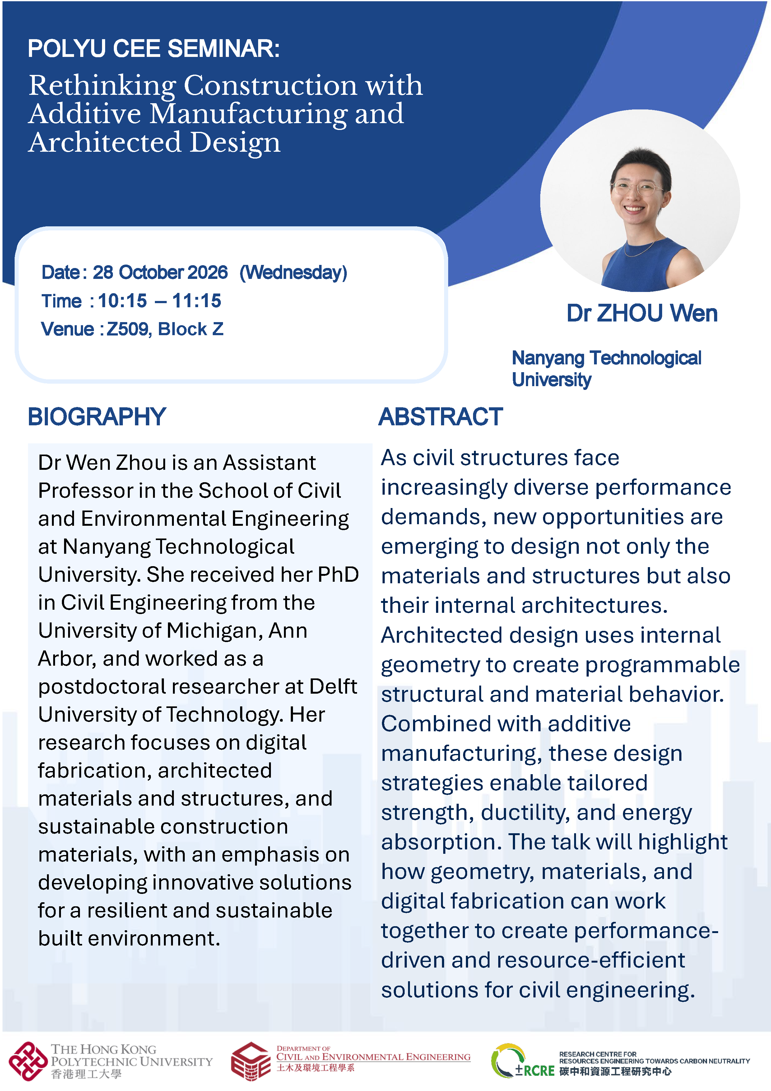 Dr Zhou Wen