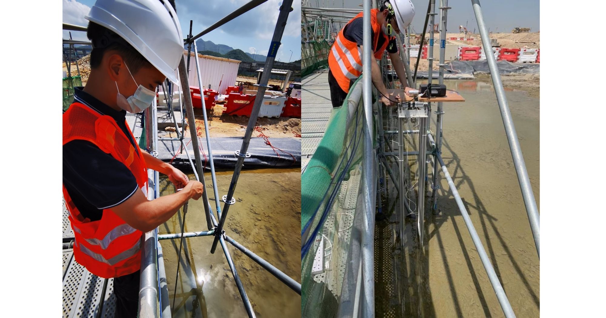 Measuring and monitoring shear strength of treated slurry