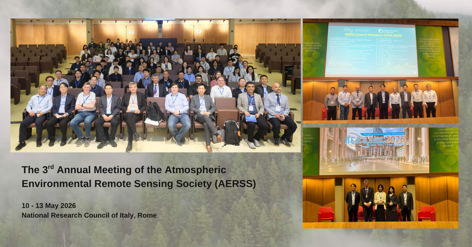 The 3rd Annual Meeting of the Atmospheric Environmental Remote Sensing Society AERSS