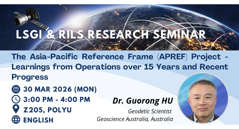 LSGI & RILS Research Seminar: The Asia-Pacific Reference Frame (APREF ...
