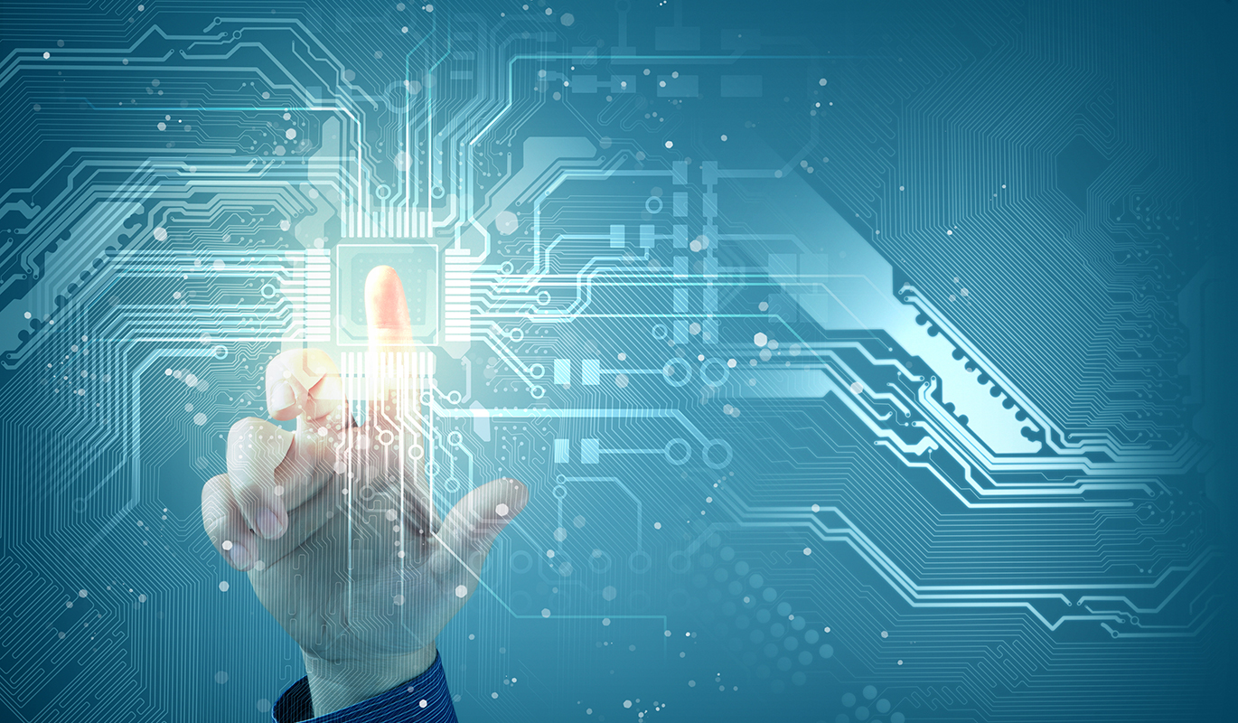 touch the virtual circuit board