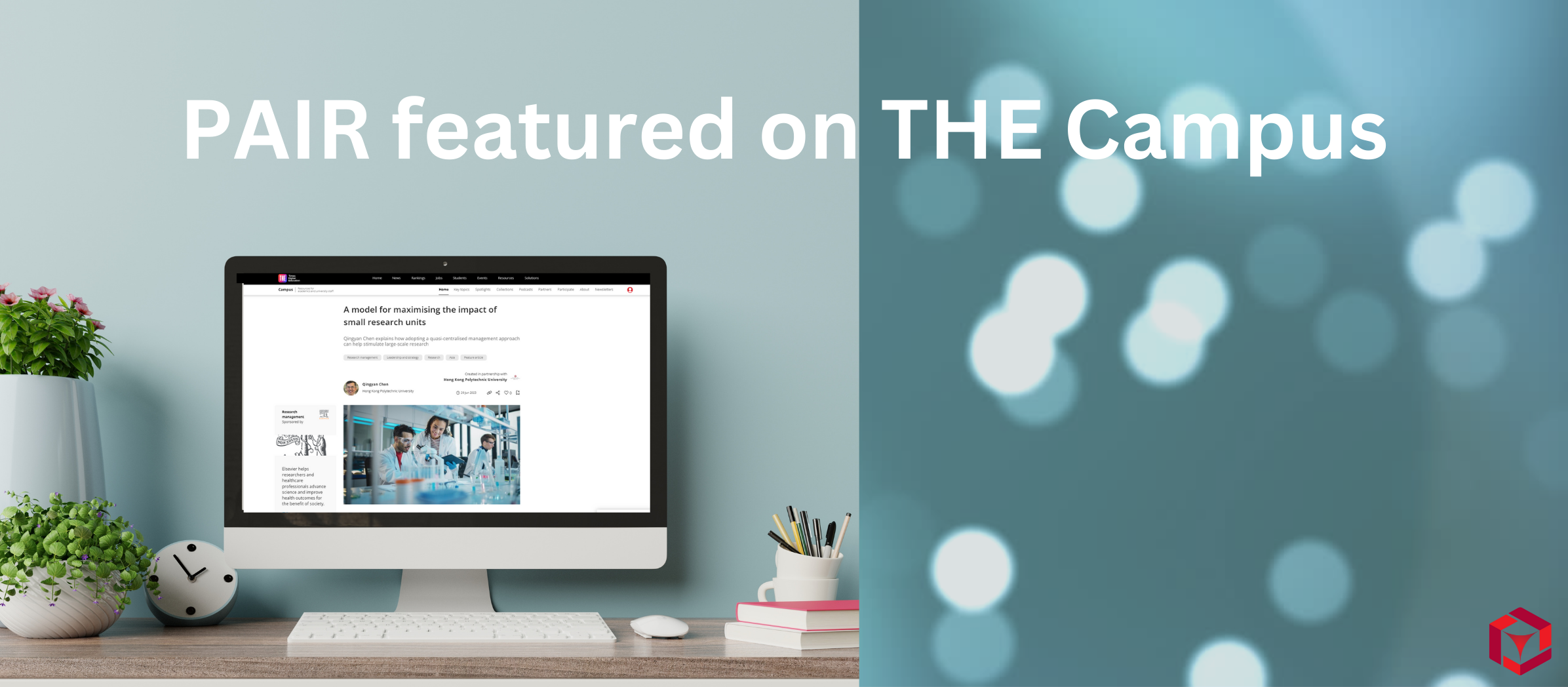 PAIR featured on THE Campus