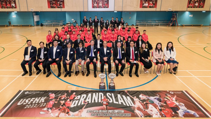 The University held the PolyU Sports Team Annual Prize Presentation Ceremony to recognise the efforts of the student-athletes and celebrate their remarkable achievements. Dr Lam Tai-fai, Council Chairman and Prof. Jin-Guang Teng, President of PolyU attended the event.