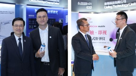 PolyU-supported startup visited by government officials