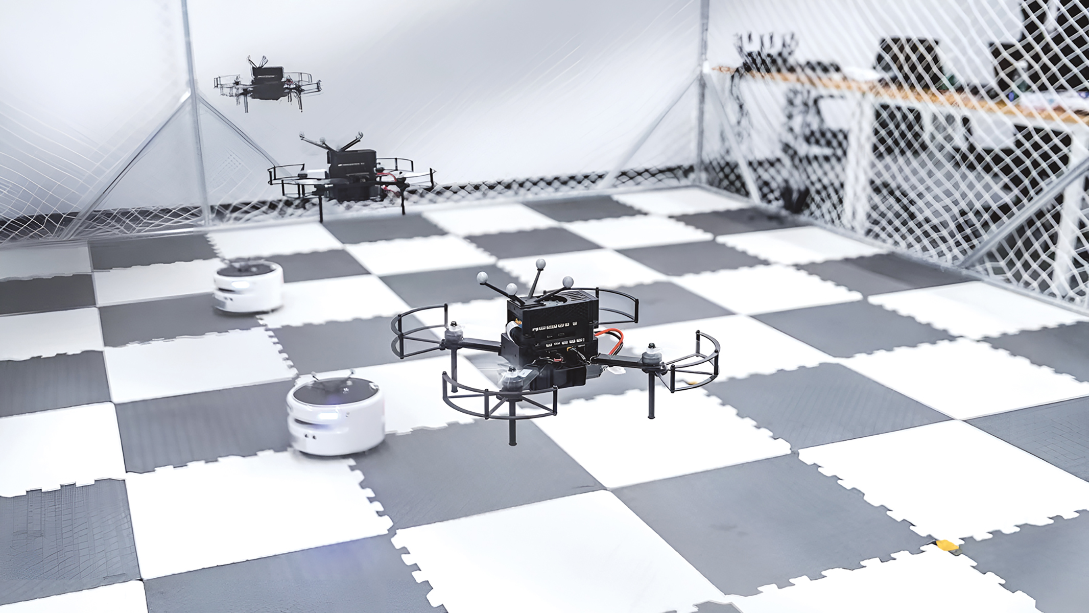 The Nanjing MTRI is developing a UAV-UGV Air-Ground Collaboration System for district patrolling.