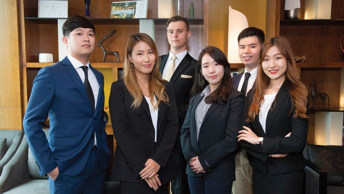 PolyU students undertake internship at Hotel ICON to gain management experience.
