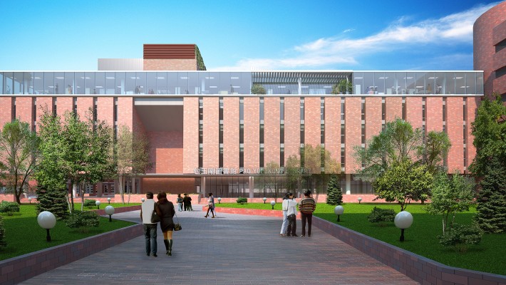 An artist’s impression of the extended library