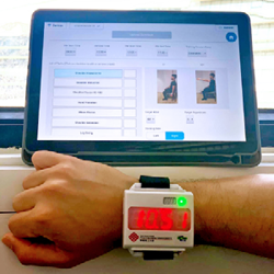 Paired with an app, the secondgeneration wristwatch enables patients to follow videos selected by therapists to exercise their hemiparetic arms.