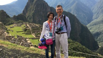 Professor Chen has enjoyed many uplifting hikes with his wife.