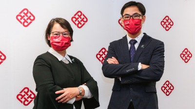 The research team is led by (left) Professor Amy Fu, Associate Head of the Department of Rehabilitation Sciences (RS), and Dr Arnold Wong, Associate Professor of RS (right).