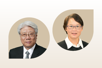 洪克協慈善基金創辦人洪克協先生(左)與洪克協痛症管理教授符少娥教授