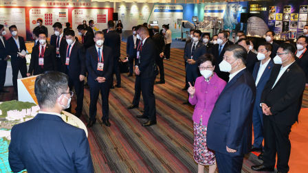 PolyU’s research showcased at Science Park during Chinese leader’s visit