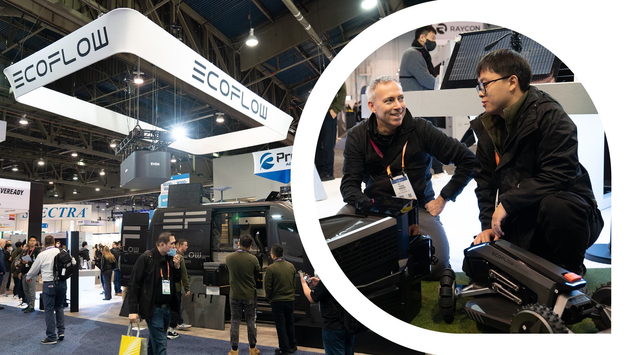 Many visitors showed interest in EcoFlow's products at the recent Consumer Electronics Show 2023 in the US. 