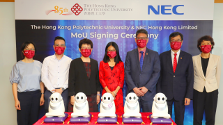 Joining hands with NECHK to develop interactive social robots for elderly people