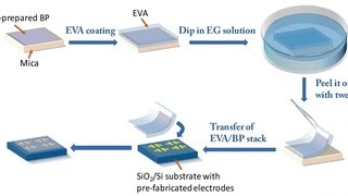 Fabrication of Ultrathin Black Phosphorus Films on Silicon Substrates using Wet Transfer Technique