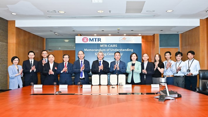 CAiRS and MTR signed a Memorandum of Understanding in June to cooperate in promoting innovative research exchanges on reliability and safety.
