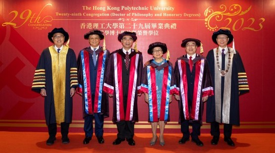 Five distinguished personalities conferred honorary doctorates at the 29th Congregation