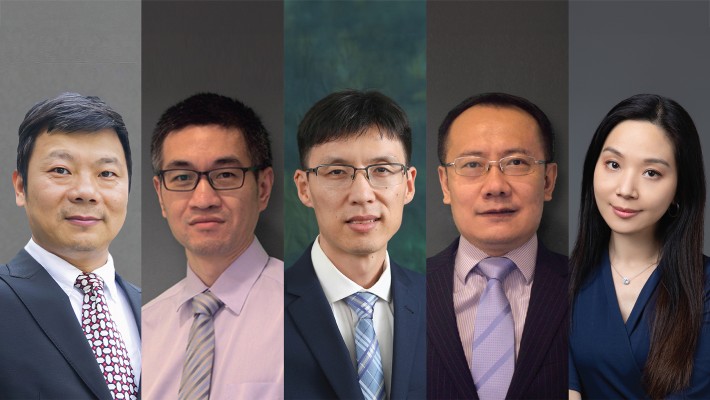 From left: Prof. Chen Sheng, Prof. Zhu Songye, Dr Liu Xintao, Prof. Leng Zhen, Prof. Yip Yiu-wan Joanne