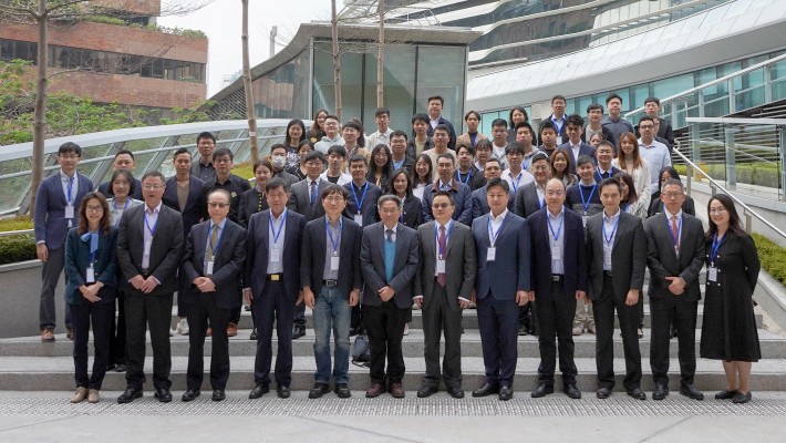 Prof. Yip Shea-ping, Head of the Department of Health Technology and Informatics, PolyU (front row, 6th from left), welcomed leading medical physics experts and professionals to this international summit.