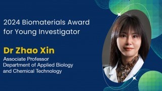 PolyU translational regenerative medicine expert  receives 2024 Biomaterials Award for Young Investigator